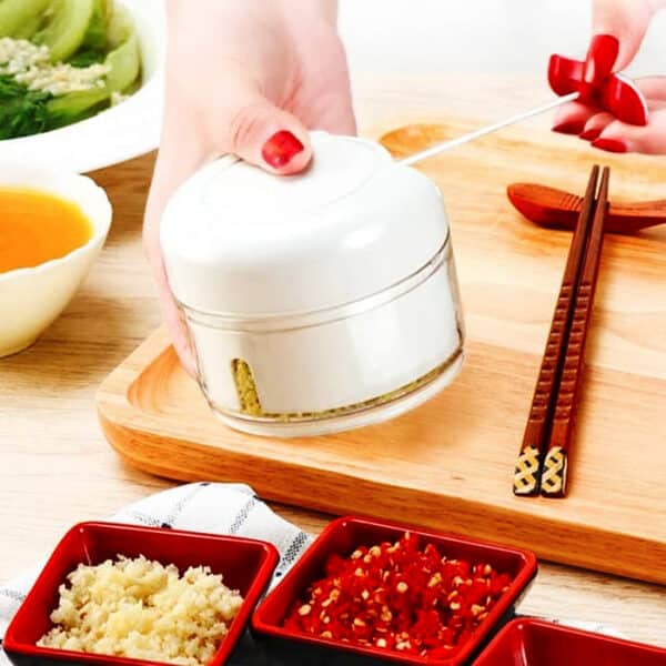 Mini Hand-Powered Meat Grinder – Manual Food Chopper, Mincer & Mixer