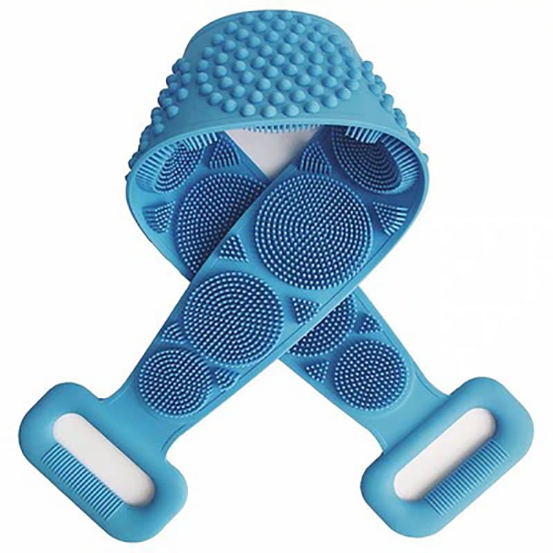 Silicone Body & Back Scrubber – Exfoliating Bath Brush with Massage Sponge