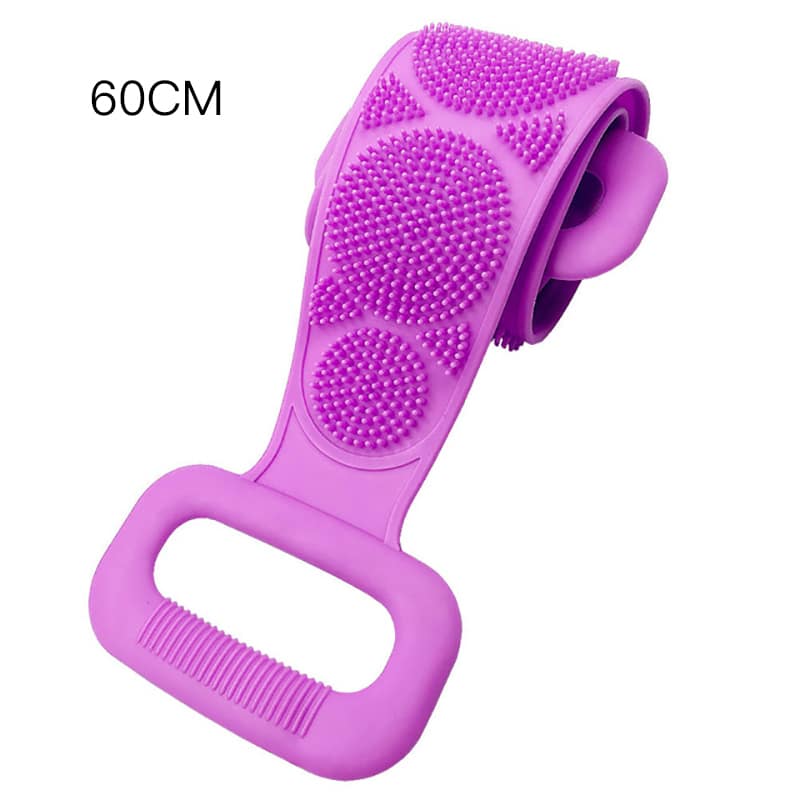 Silicone Body & Back Scrubber – Exfoliating Bath Brush with Massage Sponge