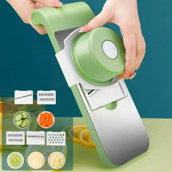 Multifunctional Vegetable Cutter & Grater – 2-in-1 Peeler and Slicer for Fruits & Vegetables (Random Color)