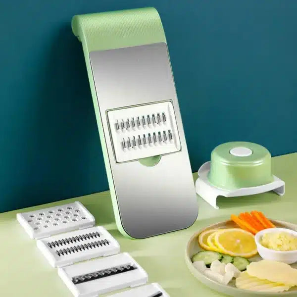 Multifunctional Vegetable Cutter & Grater – 2-in-1 Peeler and Slicer for Fruits & Vegetables (Random Color)